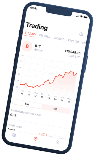 Ciervo Ledecto interfaz de plataforma de comercio automático de criptomonedas